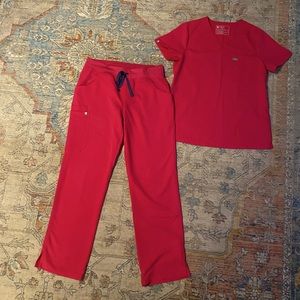 Figs set small top medium pants